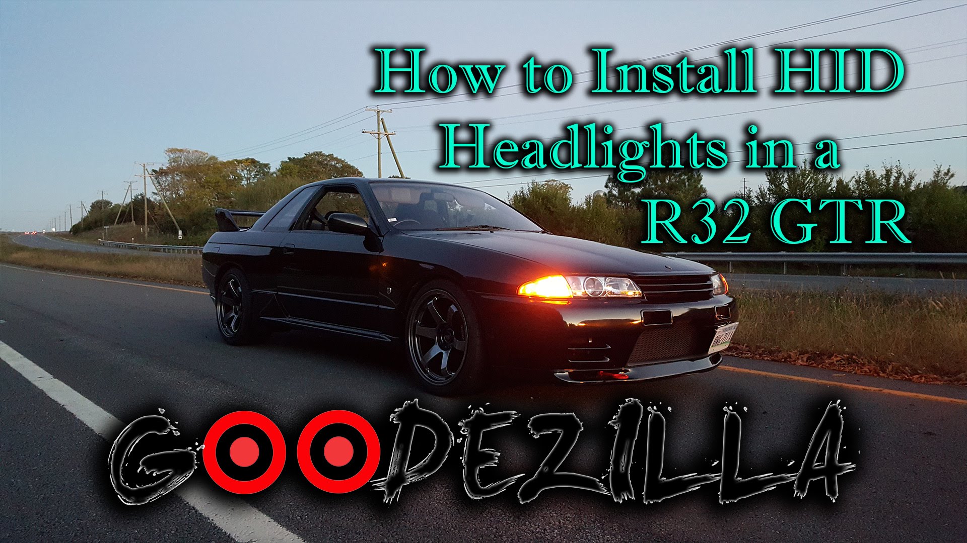 R32 Skyline GTR HID Headlight Install 
